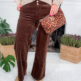Meg Fudge Corduroy Wide Leg Welt Pocket Pants KUT 