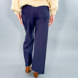 Meg Navy Ponte Trouser Pant KUT