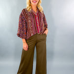 Meg Olive Wide Leg Trouser Pants KUT