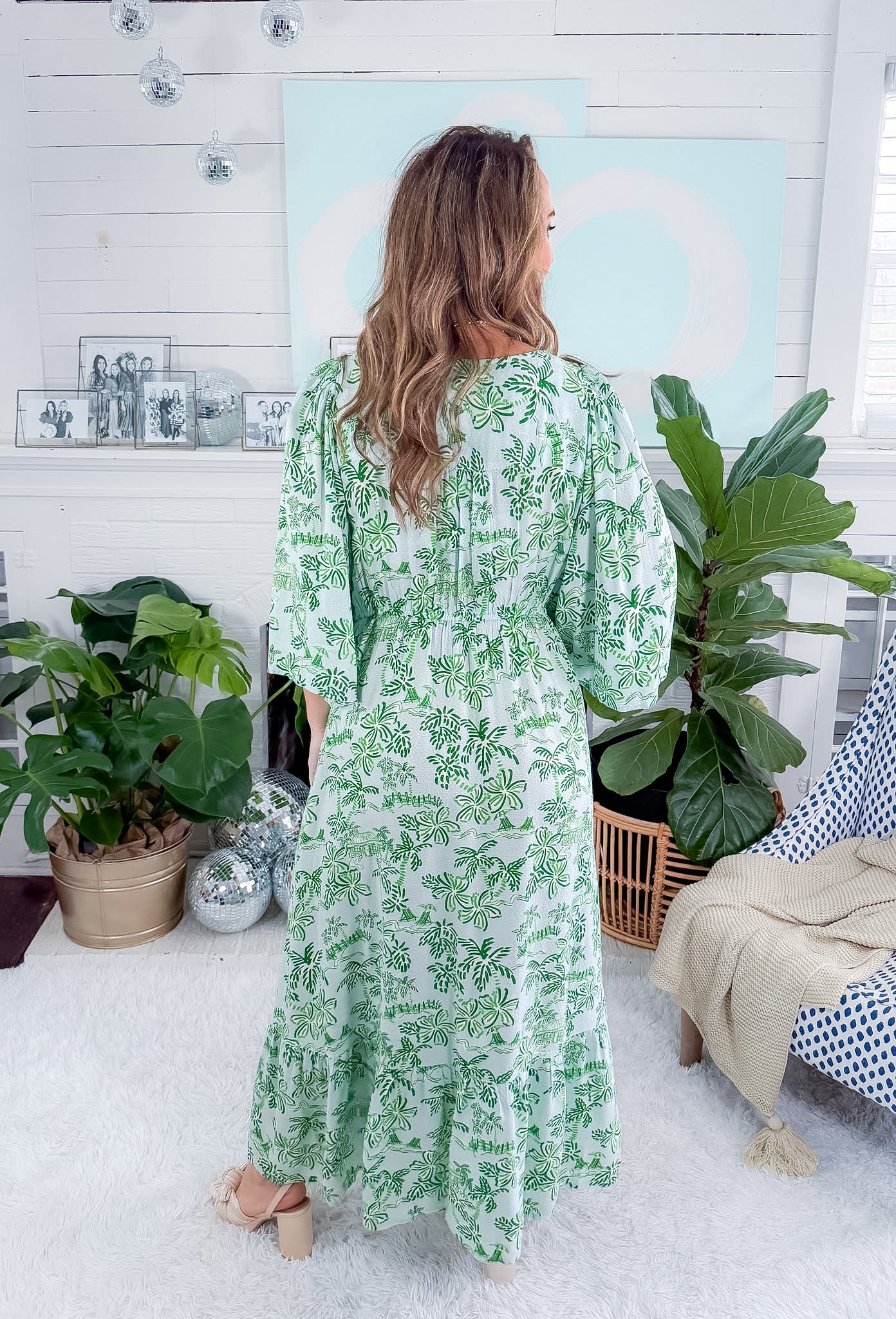 Melissa Island Oasis Green Maxi Dress Mary Square