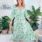 Melissa Island Oasis Green Maxi Dress Mary Square