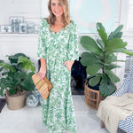 Melissa Island Oasis Green Maxi Dress Mary Square