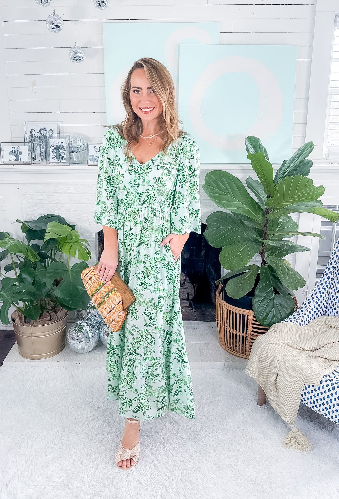 Melissa Island Oasis Green Maxi Dress Mary Square