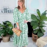 Melissa Island Oasis Green Maxi Dress Mary Square