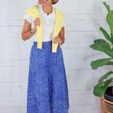 Mendy White Scalloped Collar Knit Top Elle Grey