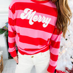 Merry Stripes Sweatshirt Shiraleah