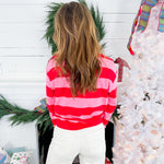 Merry Stripes Sweatshirt Shiraleah