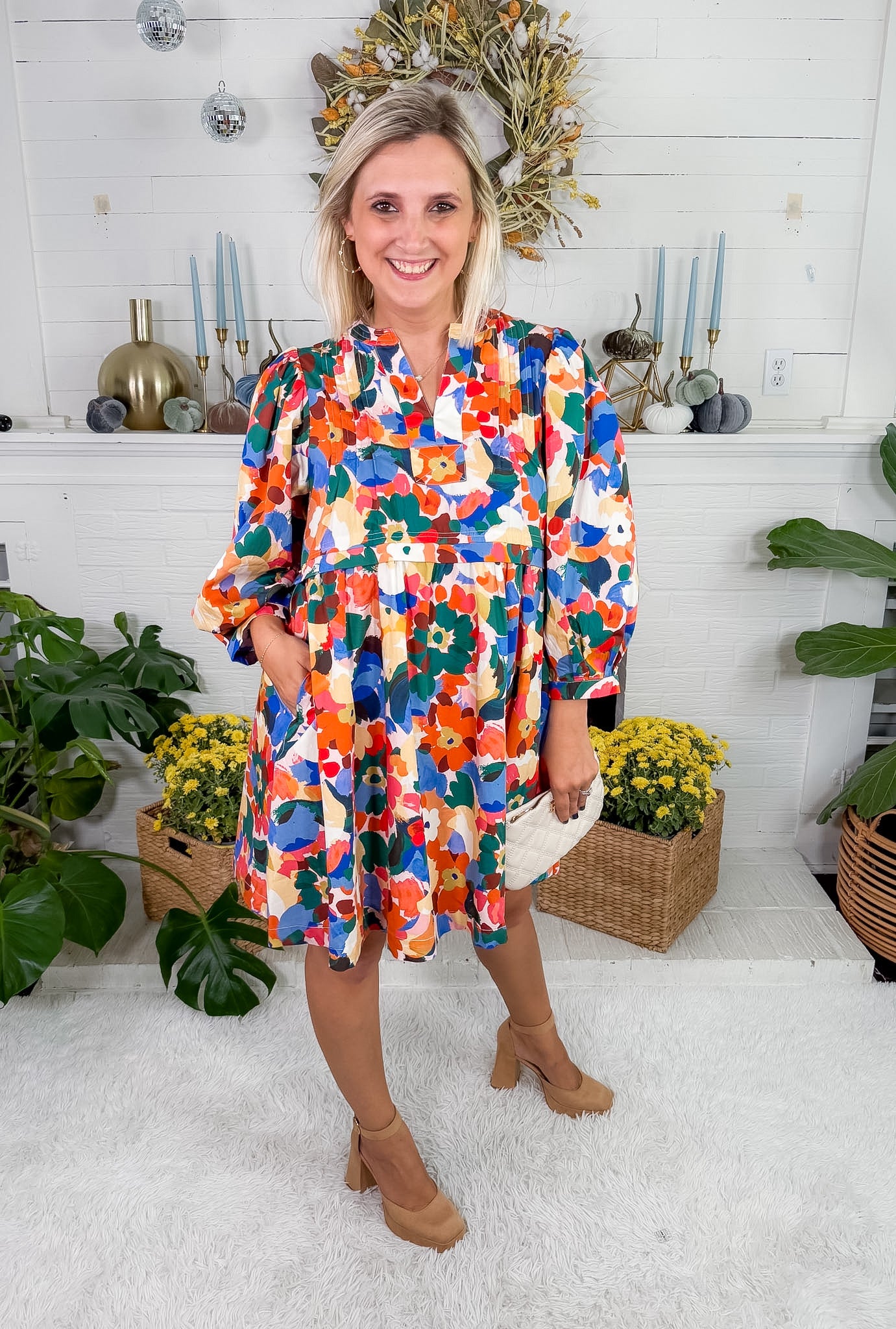 Micah Wildflower Whirl Mini Dress Prosperina