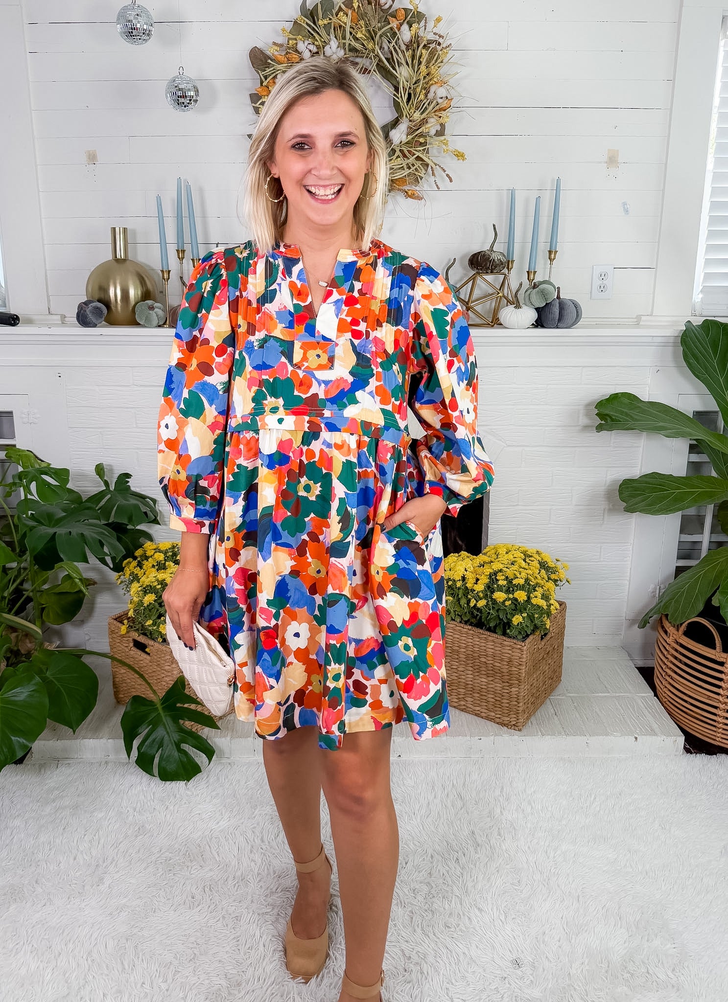 Micah Wildflower Whirl Mini Dress Prosperina