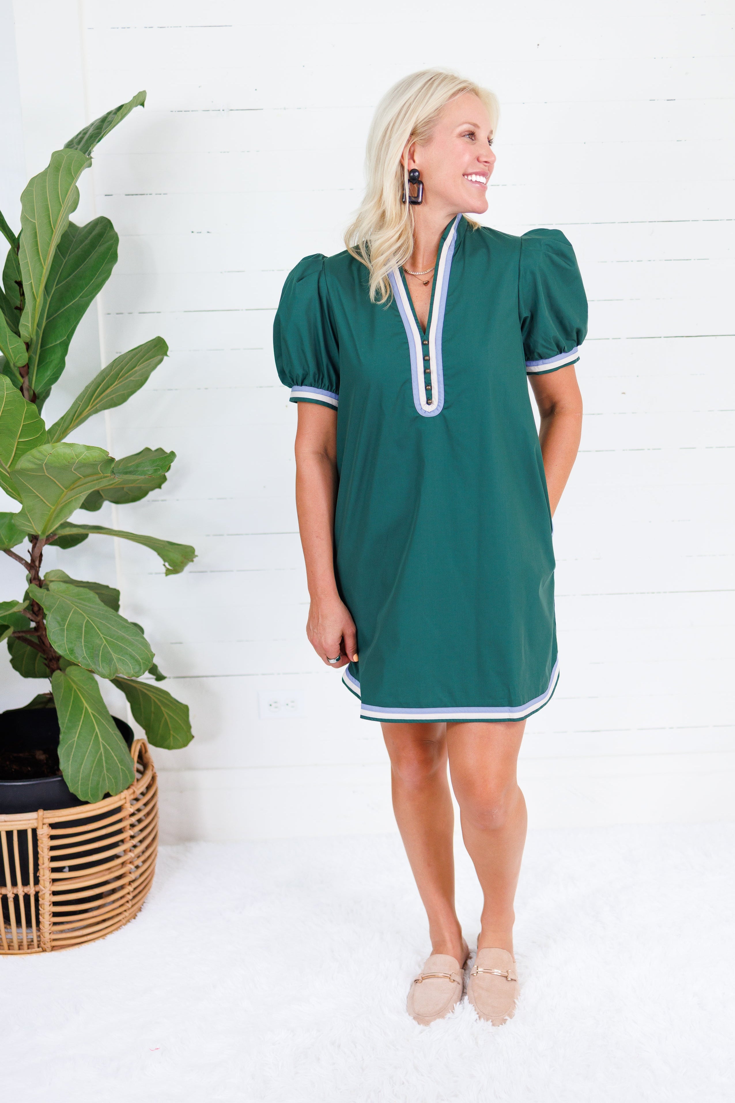 Miles Hunter Sport Trimmed Mini Dress Entro