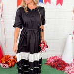 Miley Black + White Maxi Dress Maude Vivante