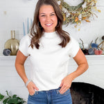 Milky Shirred Sleeveless Sweater Pinch
