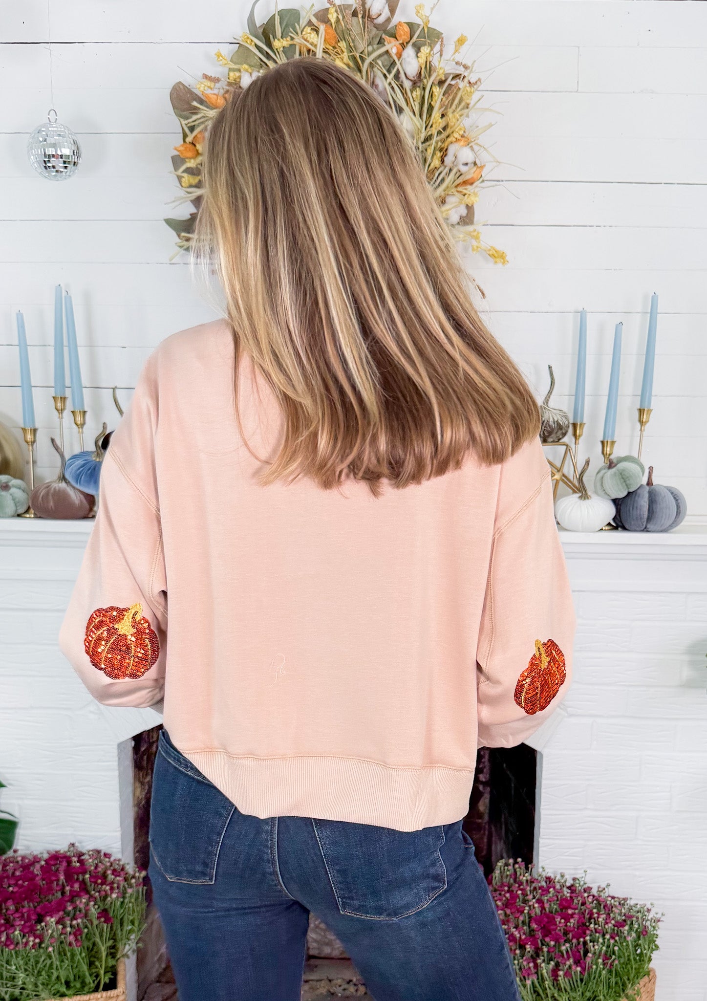 Millie Pumpkin Sweatshirt Mary Square