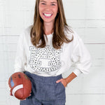 Millie White AU Rhinestone Sweatshirt Mary Square