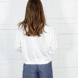 Millie White AU Rhinestone Sweatshirt Mary Square