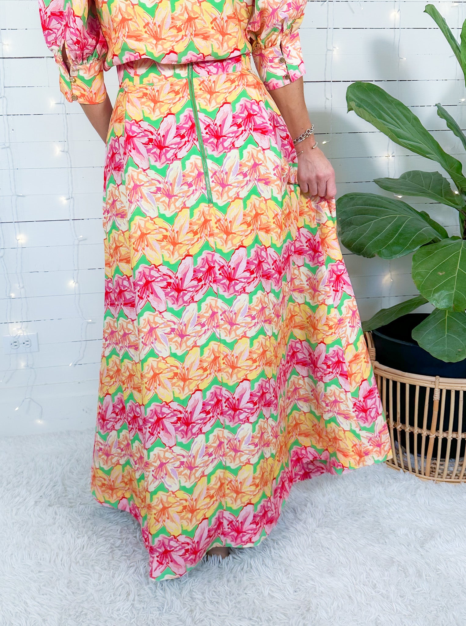 Milly Azalea Maxi Skirt Emily McCarthy