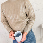 Milly Greige Shimmer Sweater Molly Bracken
