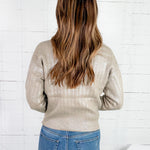 Milly Greige Shimmer Sweater Molly Bracken