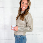Milly Greige Shimmer Sweater Molly Bracken