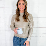 Milly Greige Shimmer Sweater Molly Bracken