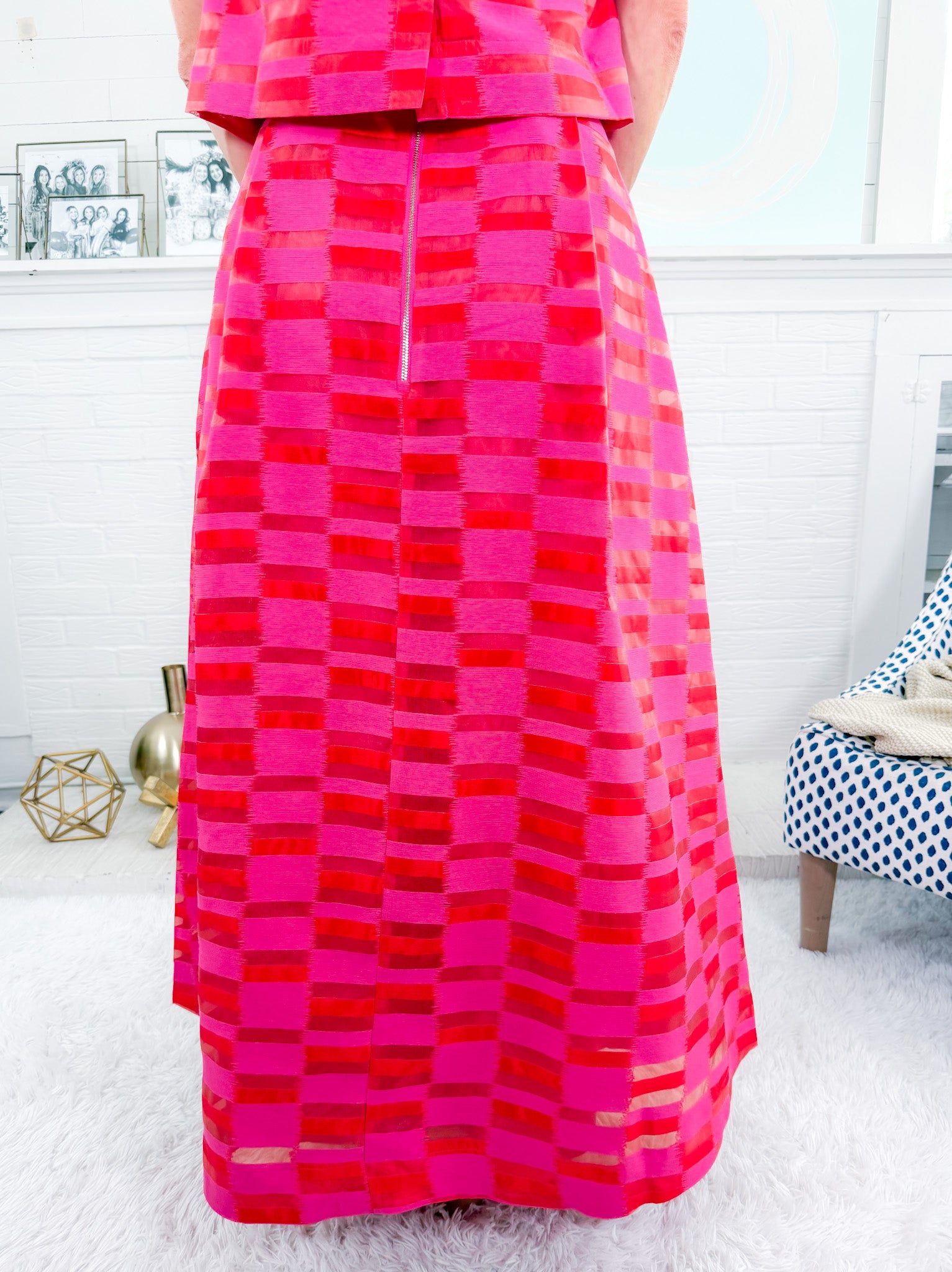 Milly Sunset Stripe Maxi Skirt Emily Mccarthy