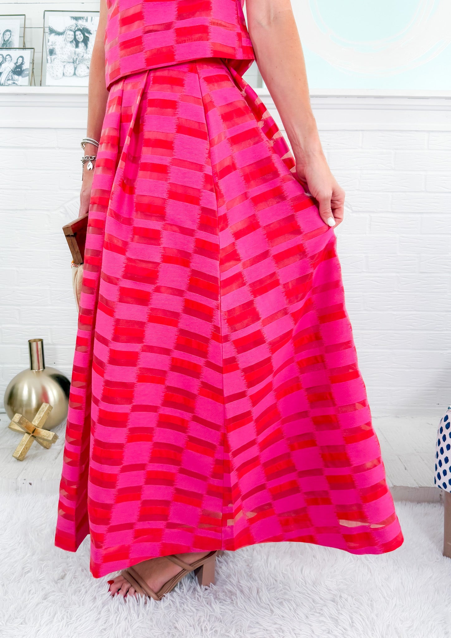 Milly Sunset Stripe Maxi Skirt Emily Mccarthy