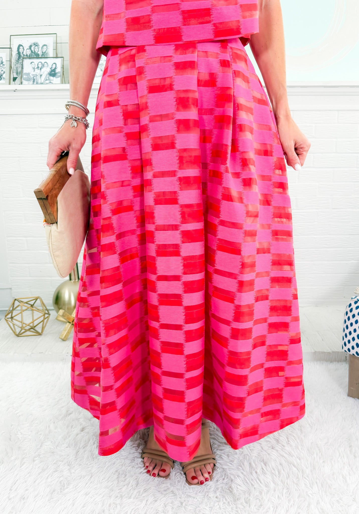 Milly Sunset Stripe Maxi Skirt Emily Mccarthy