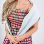 Milton Jewel Checkerboard Maxi Dress TCEC