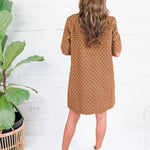 Miranda Brown Polka Dot Denim Mini Dress Sewn and Seen