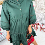 Mistletoe Pine Mini Dress Entro