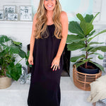Moffitt Black Cami Gauze Maxi Dress BOBI