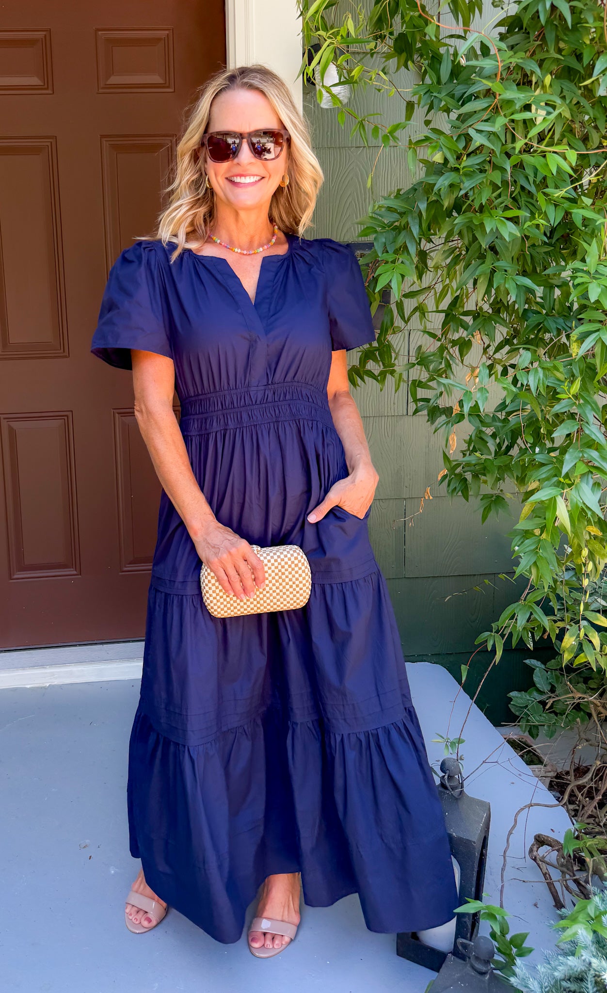 Molly Navy Blue Maxi Dress Molly Bracken