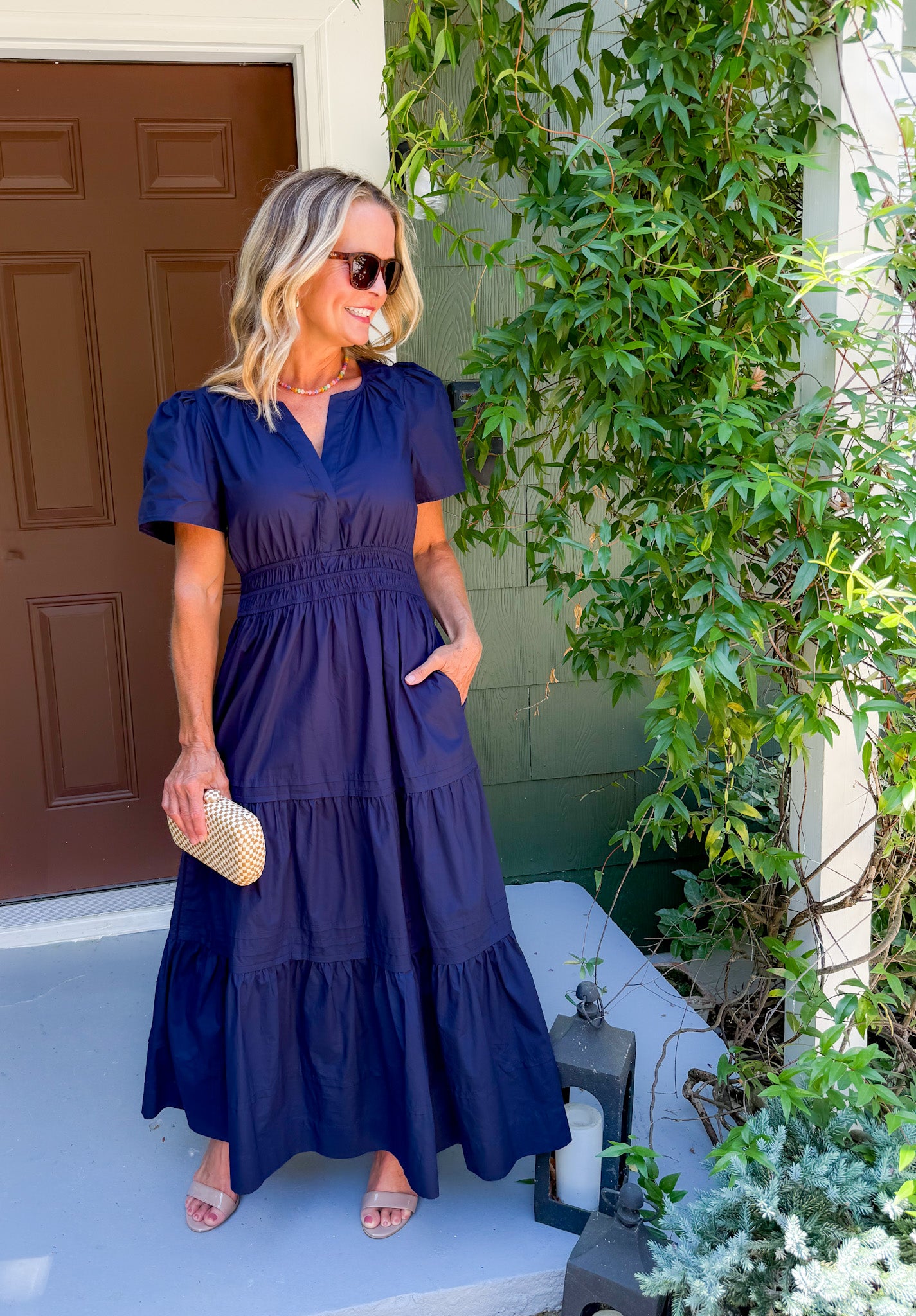 Molly Navy Blue Maxi Dress Molly Bracken