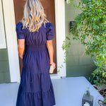 Molly Navy Blue Maxi Dress Molly Bracken