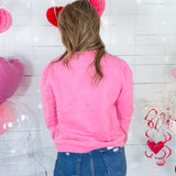 Molly Pink Stitch Sweatshirt Karlie