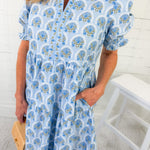 Molly Sunshower Flora Blue Dress Mary Square