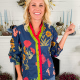 Mona Lisa Navy Floral Top