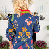 Mona Lisa Navy Floral Top