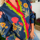 Mona Lisa Navy Floral Top
