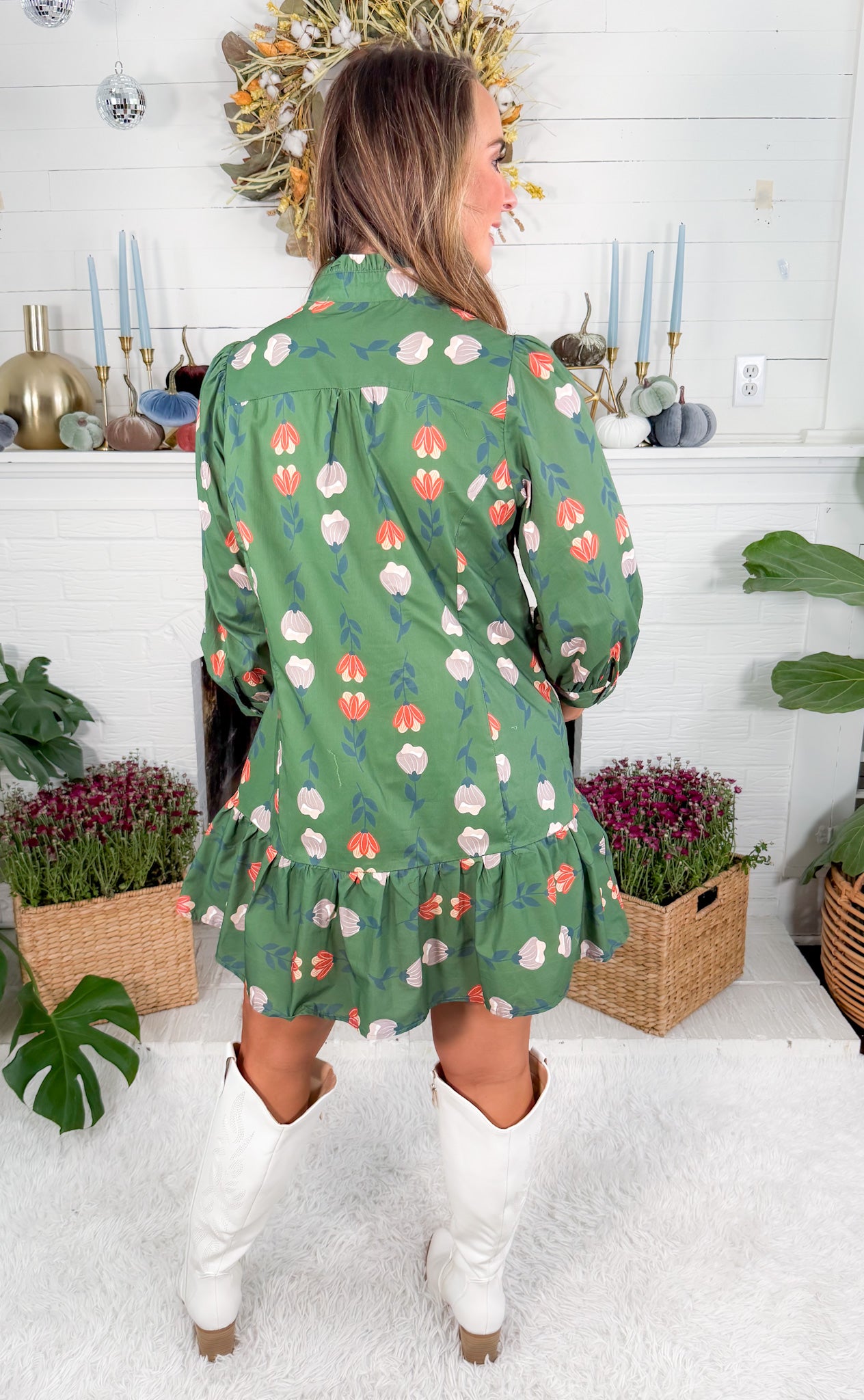 Monica Hunter Floral Mini Dress