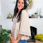 Monroe Doeskin Top Mary Square