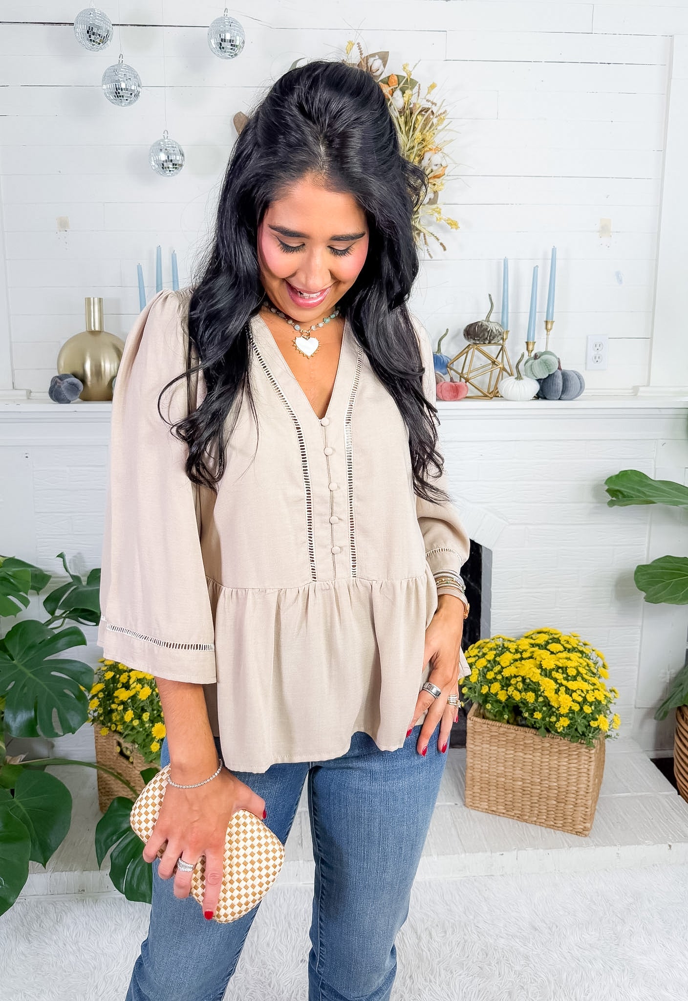 Monroe Doeskin Top Mary Square