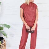 Montana Rust Glimmer Flowy Pants Glam
