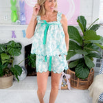 Monterey Mint Toile Pajama Set