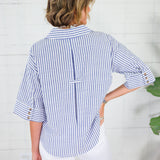 Morrison Navy Stripe Top Entro