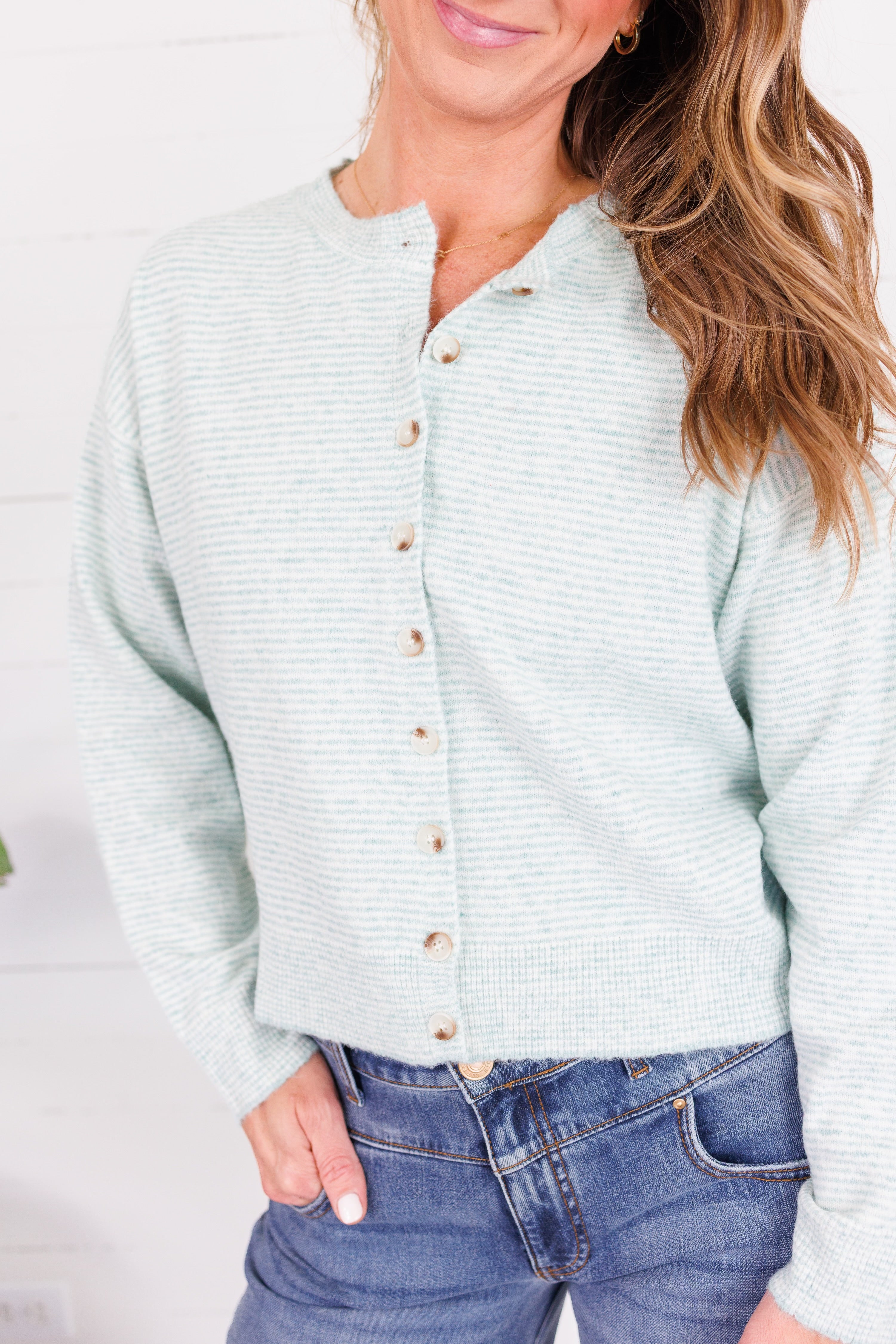 Murphy Mint Stripe Cardigan Wishlist