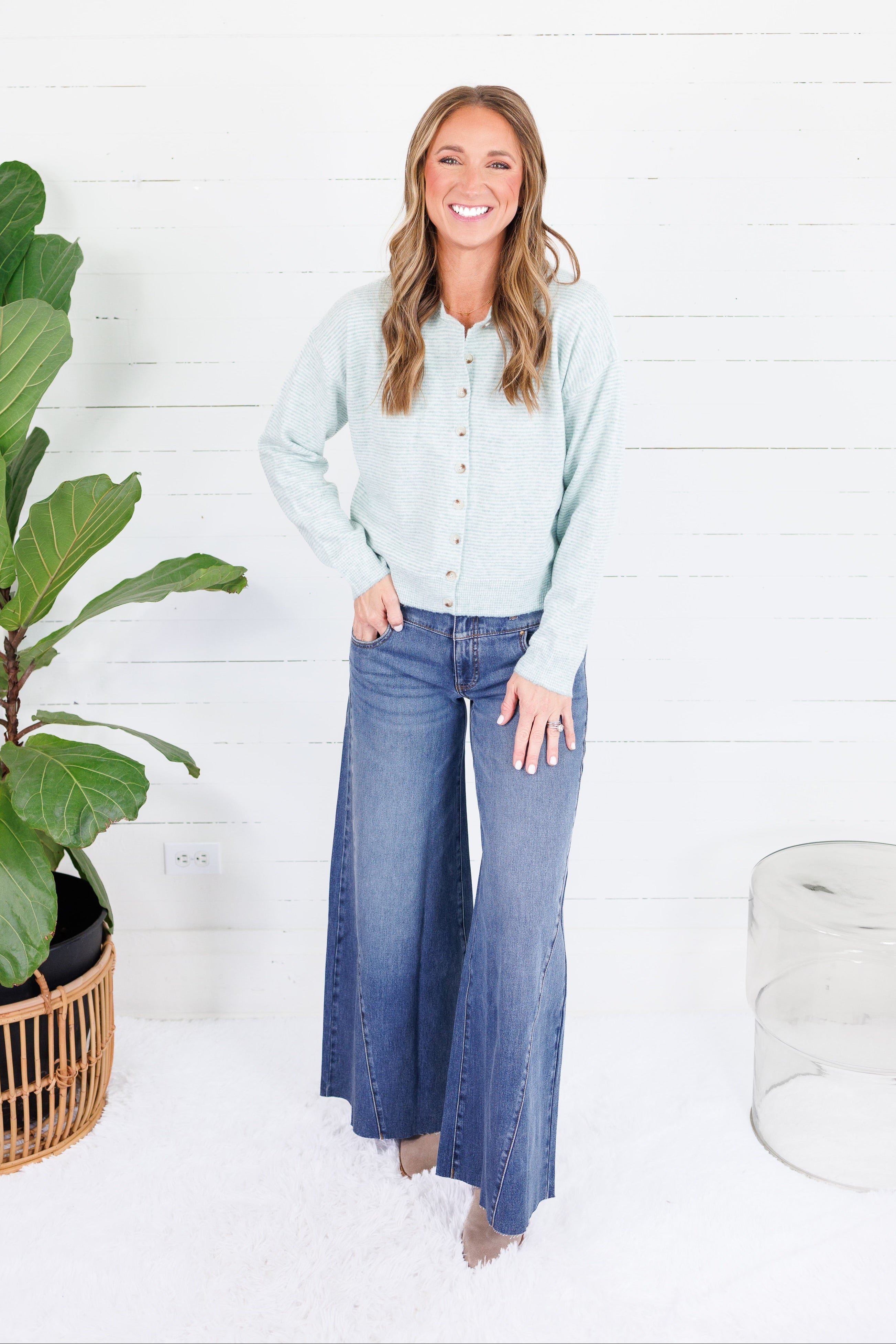 Murphy Mint Stripe Cardigan Wishlist