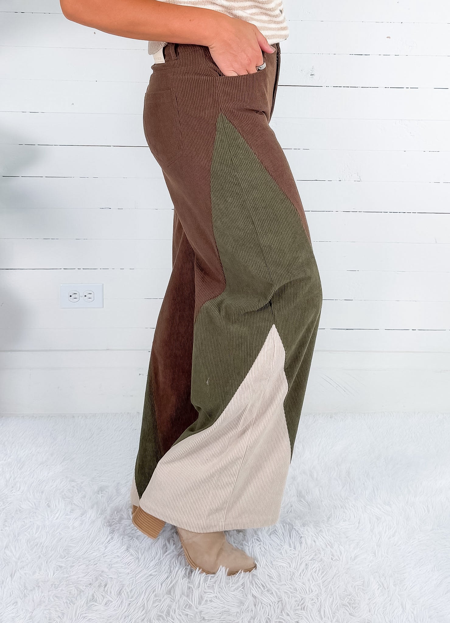 Myles Multi Color Corduroy Pants Compania Fantastica