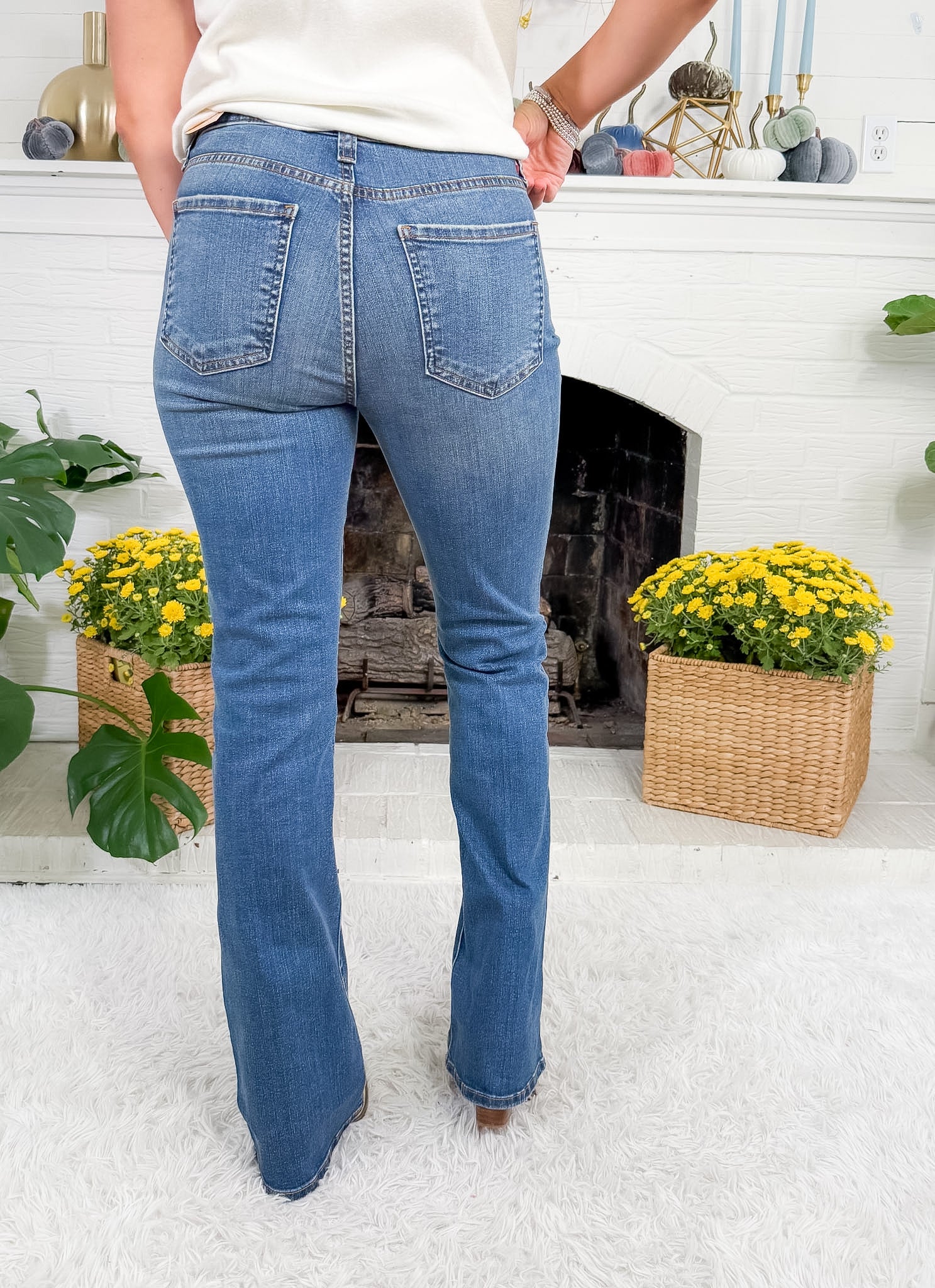 Natalie Interactive High Rise Fab Ab Bootcut Jeans KUT