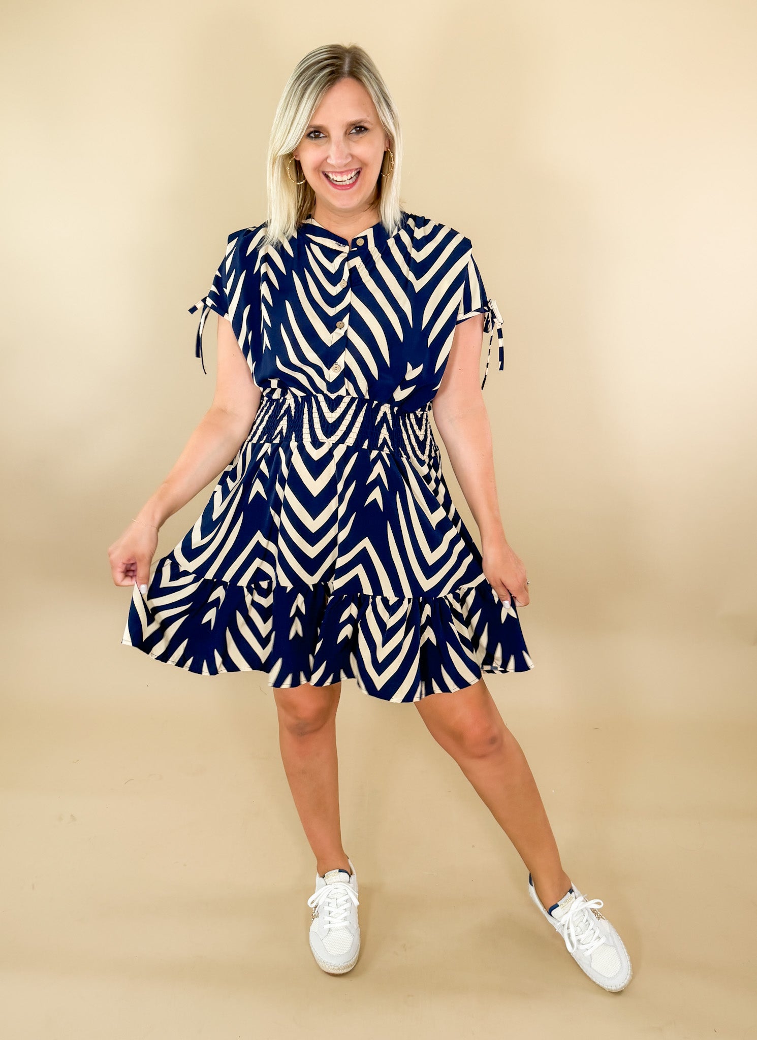 Natalie_Navy_Stripe_Mini_Dress